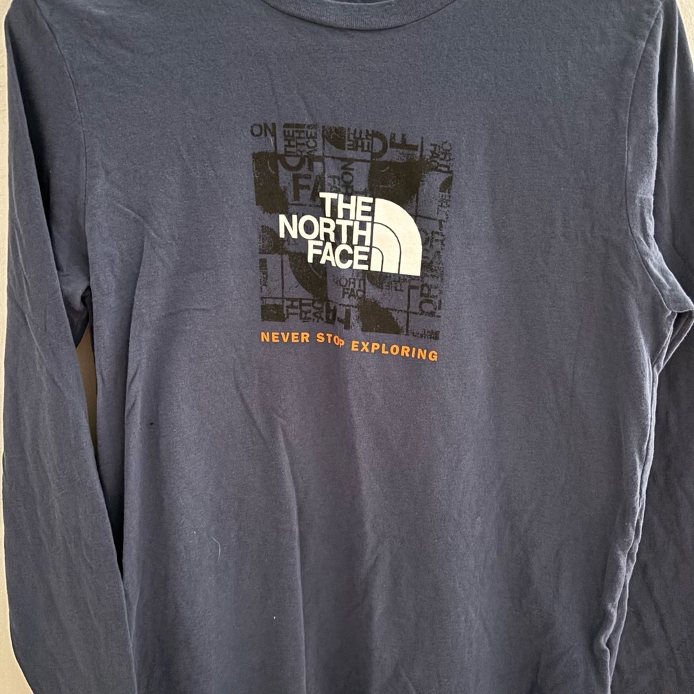 The North Face Youth Navy Long Sleeve Tee
